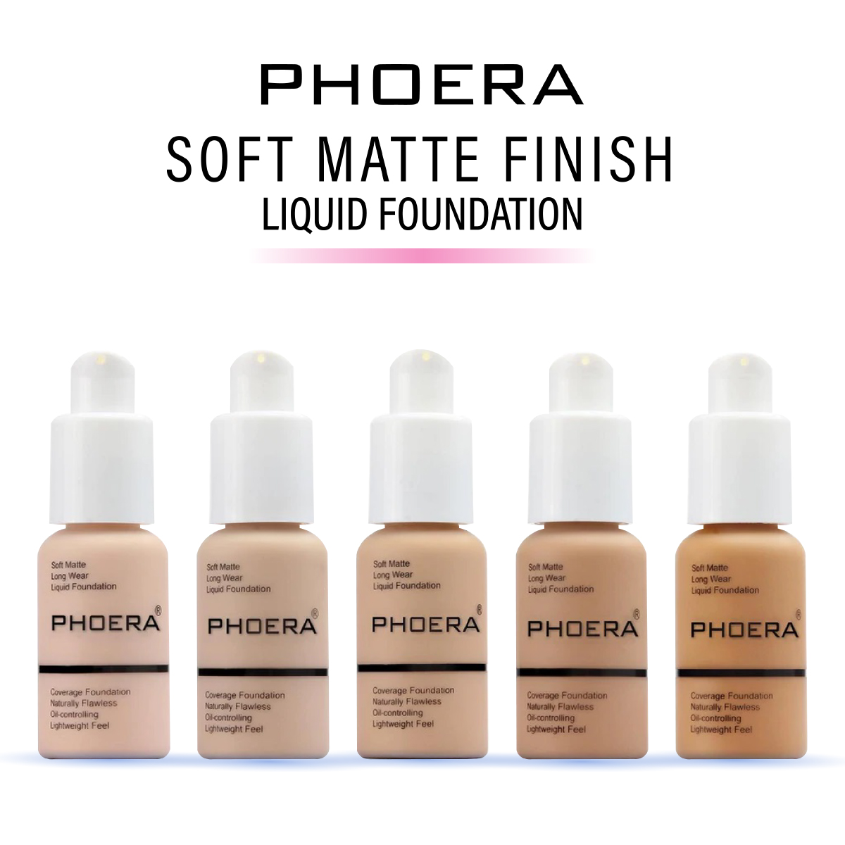 Phoera Silky Full Coverage Liquid Matte Foundation