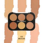 Phoera Cream Concealer Correct Contour Palette - 102 Medium